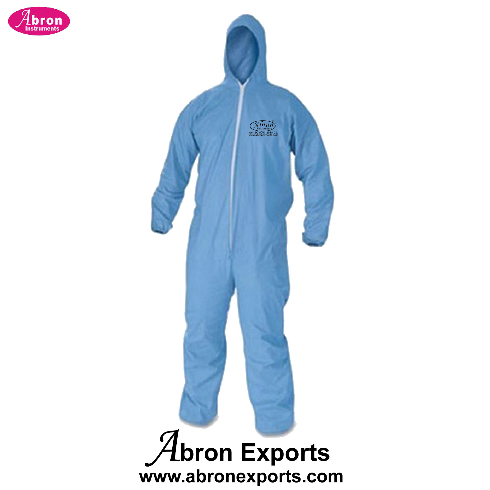 Coverall Heavy Zip 150 gsm Level1 Breathable With Hood Gloves Shoe Cover 100pc Abron ABM-2652HZ 